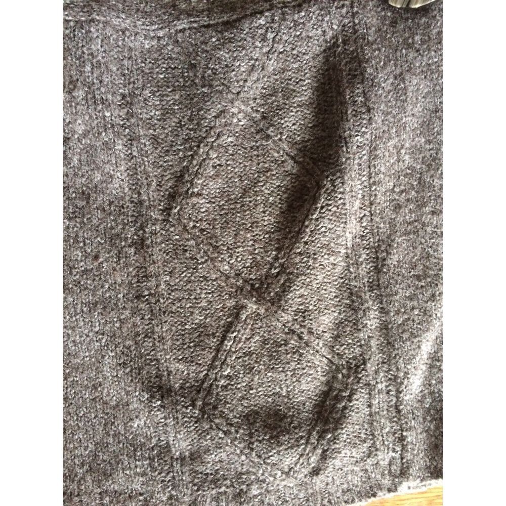DRESSBARN WOMENS SIZE MEDIUM GRAY WOOL BLEND CARDIGAN SWEATER 3/4 SLEEVES - Picture 5 of 7